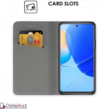 Telone atverčiamas dėklas - juodas (telefonams Huawei Nova 9 Se/Honor 50 Se)